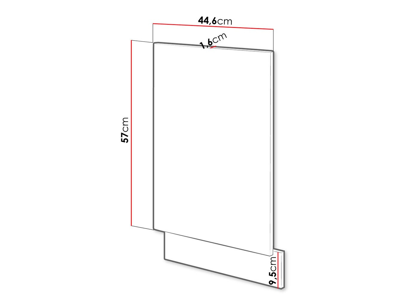 Vrata pomivalnega stroja Wood Dark 117