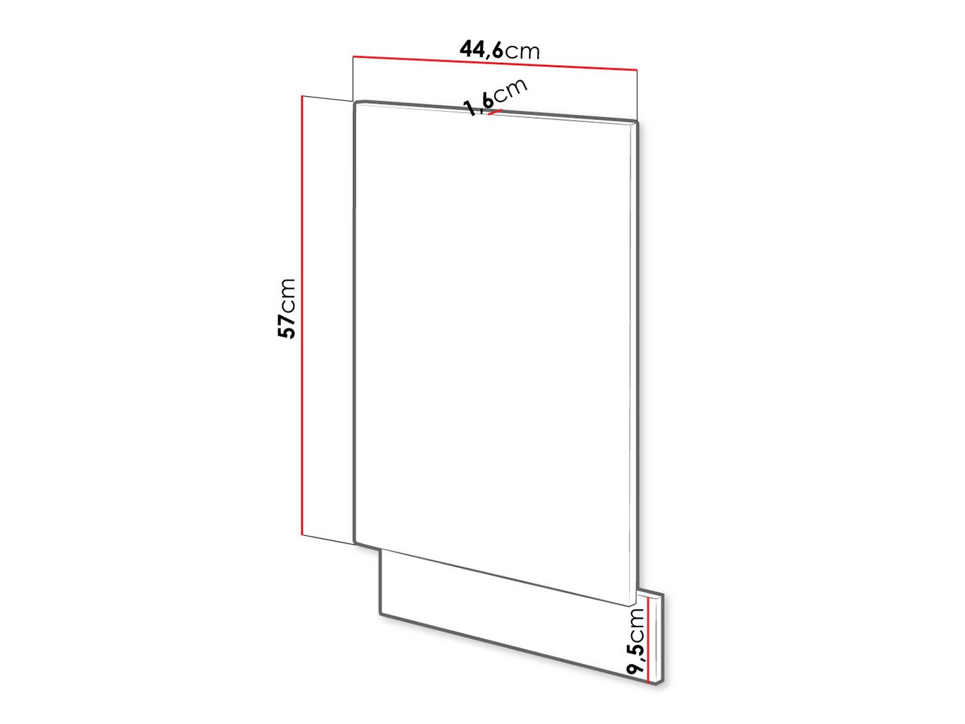 Vrata pomivalnega stroja Wood Grey 106