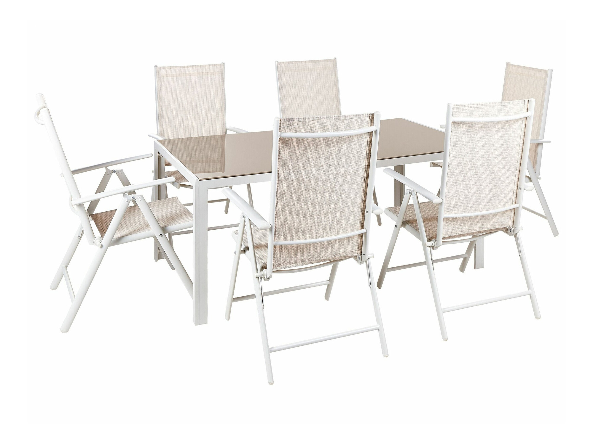 Komplet mize in stolov Berwyn 1970 (Bež)