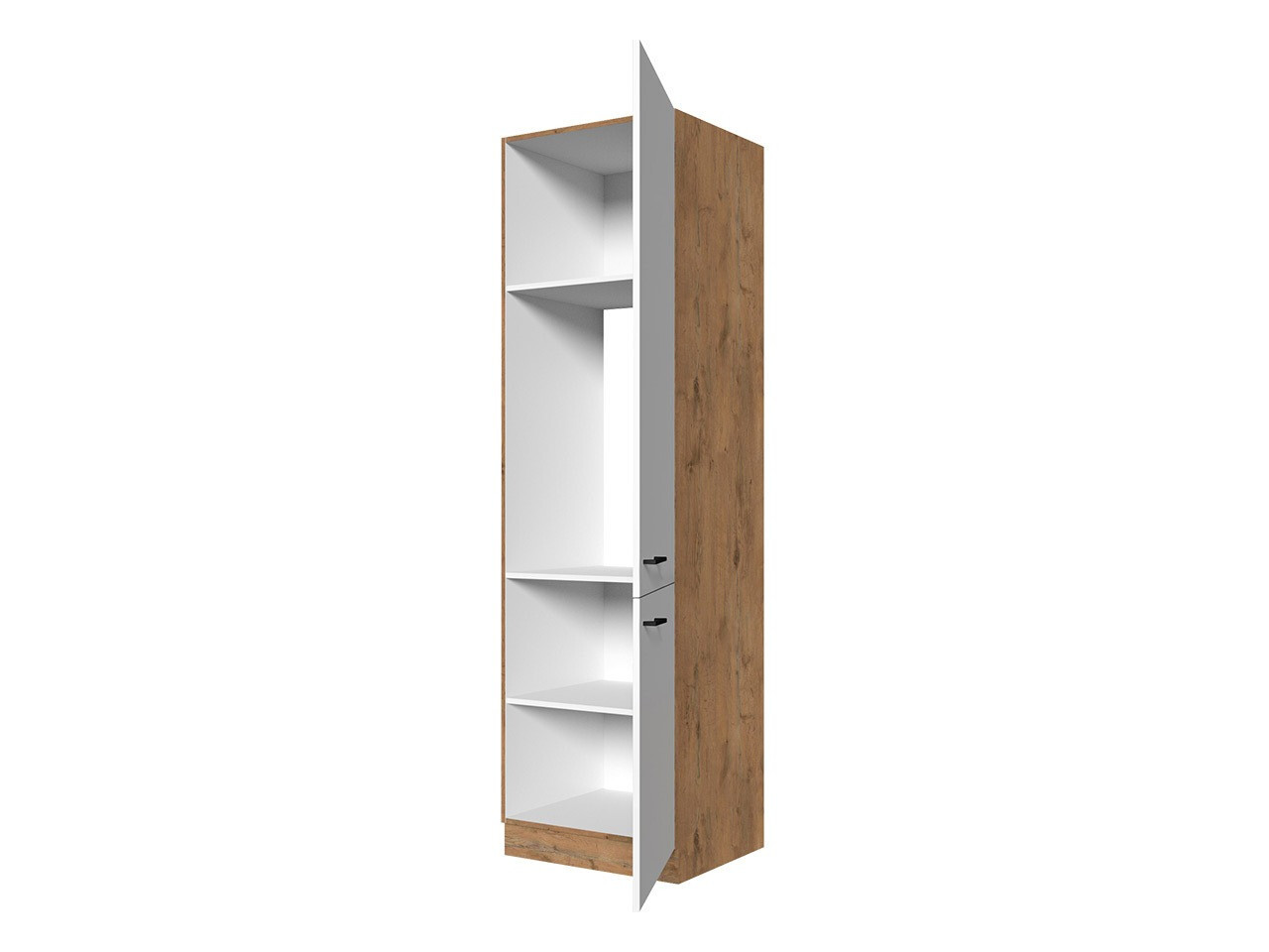 Modularna omarica z vrati Wood White 135