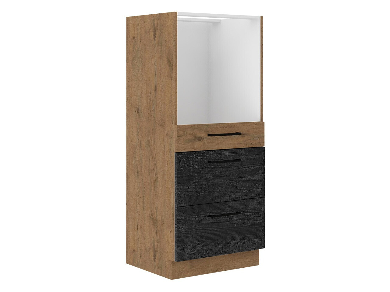 Modularna omarica za vgradne aparate Wood Dark 125