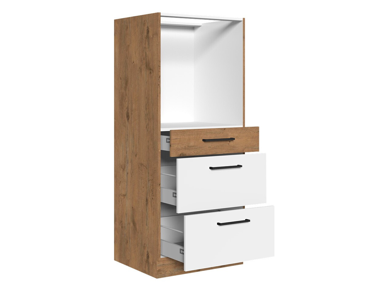 Modularna omarica za vgradne aparate Wood Dark 125