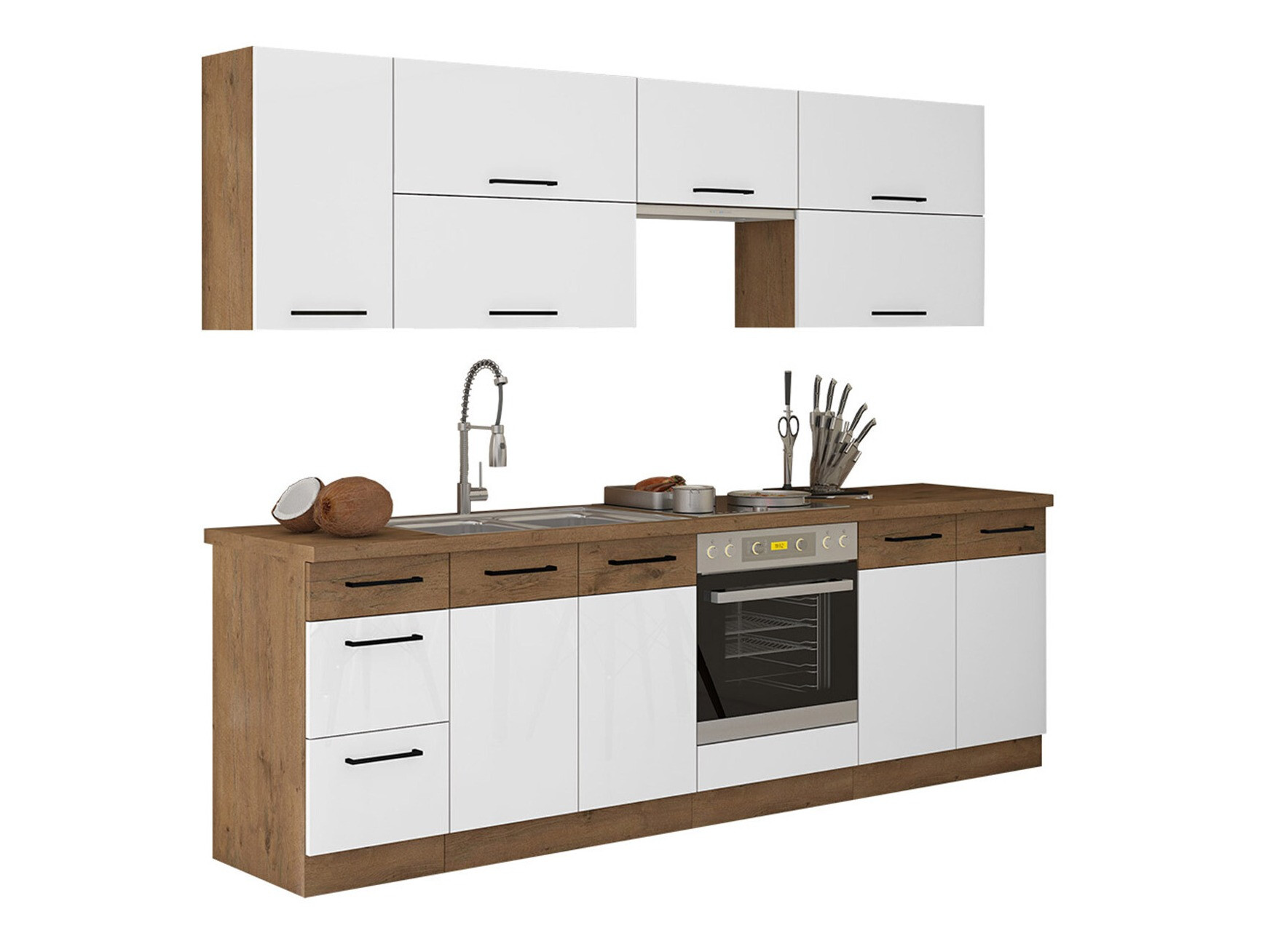 Modularni kuhinjski komplet Wood White 138