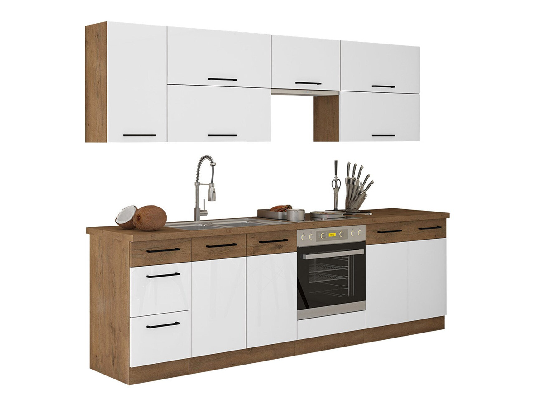 Modularni kuhinjski komplet Wood White 138