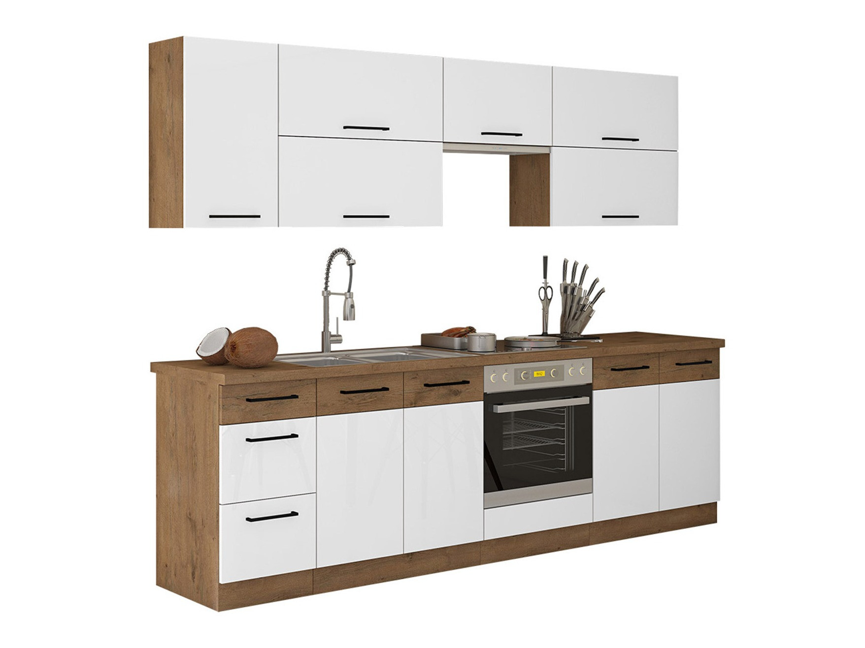 Modularni kuhinjski komplet Wood White 138