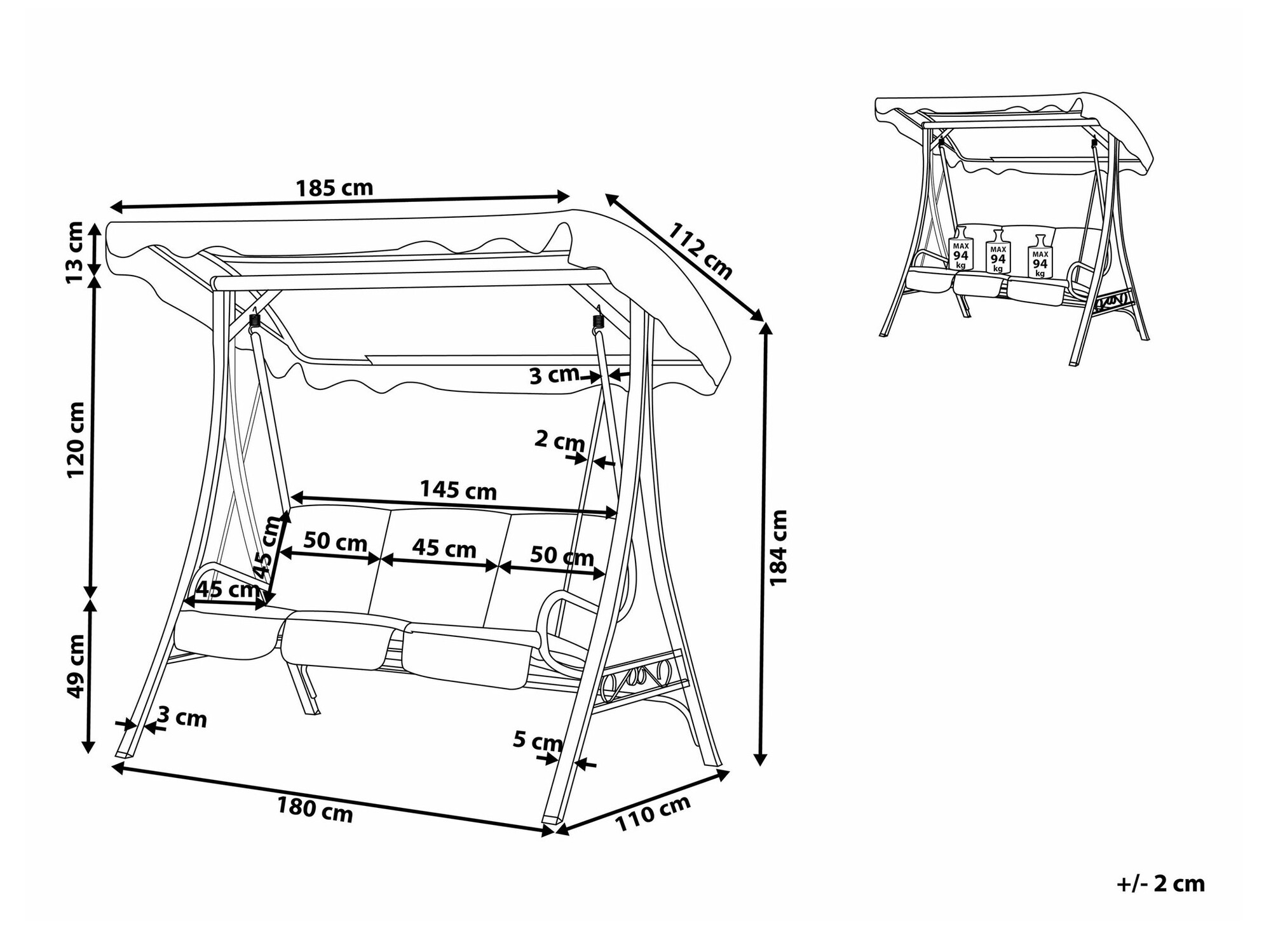 Gugalnica na prostem Berwyn 1974