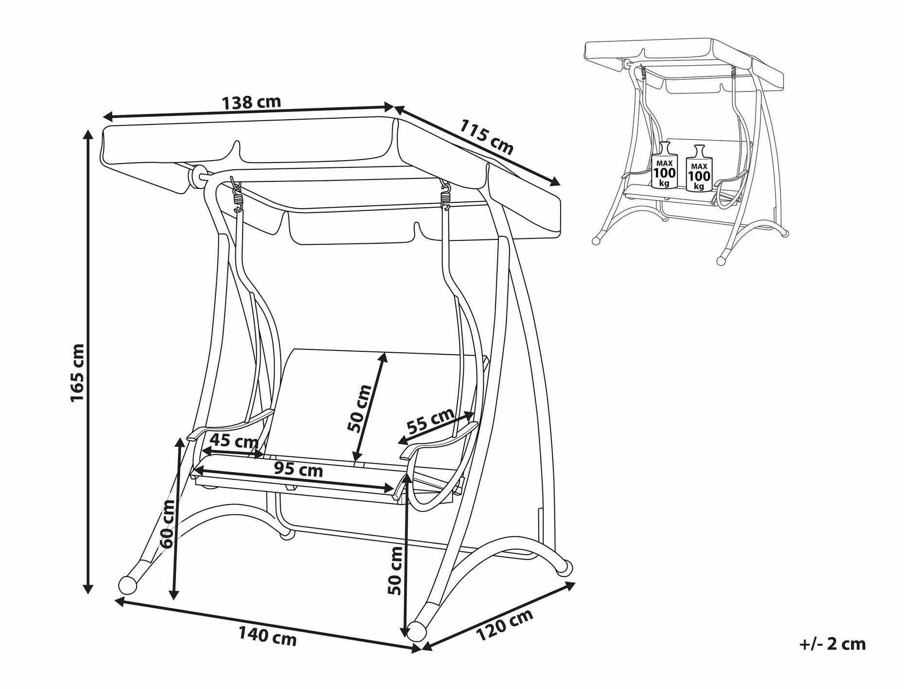 Gugalnica na prostem Berwyn 1980