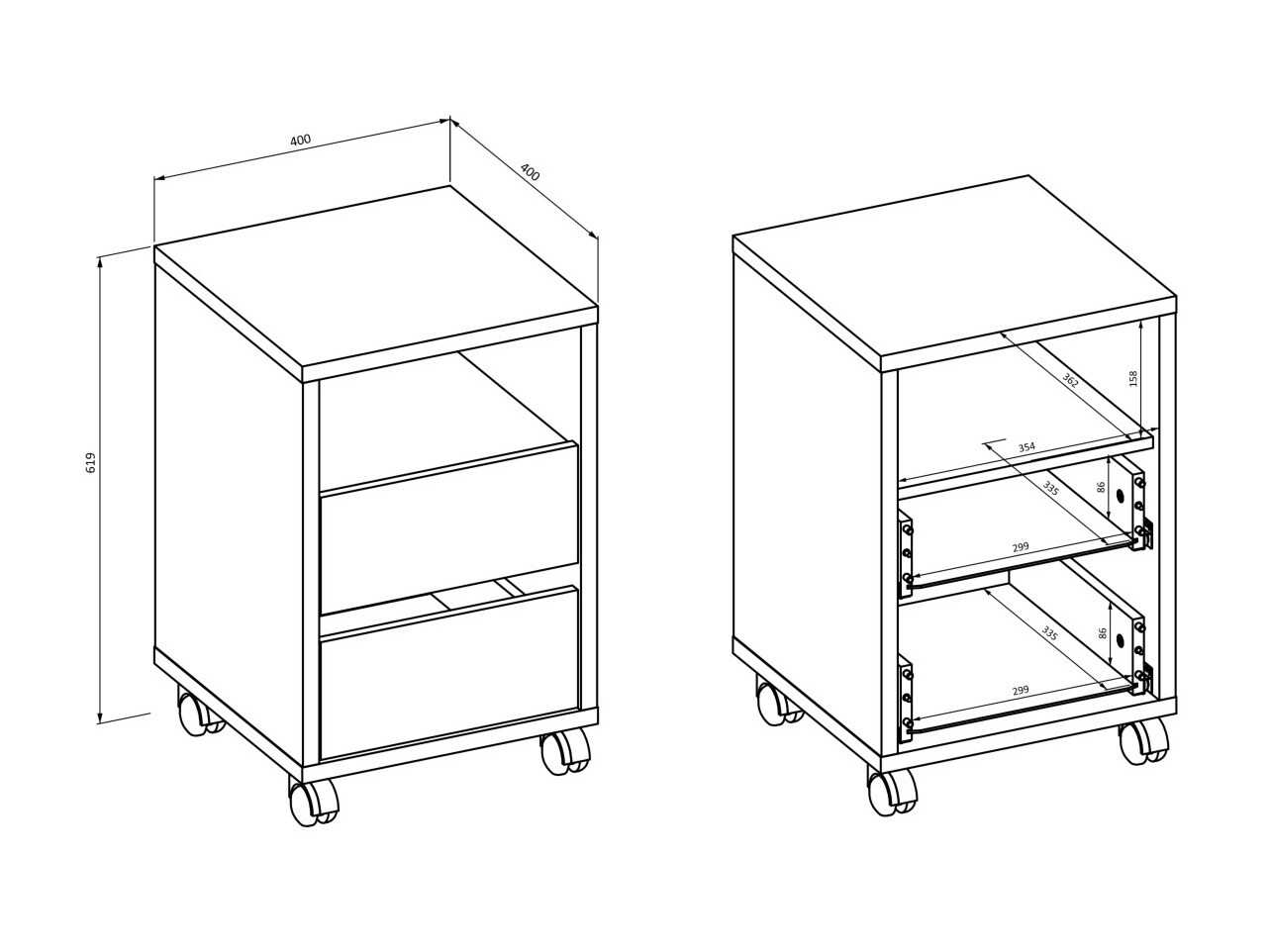 Predalnik Austin 346 (Bela)