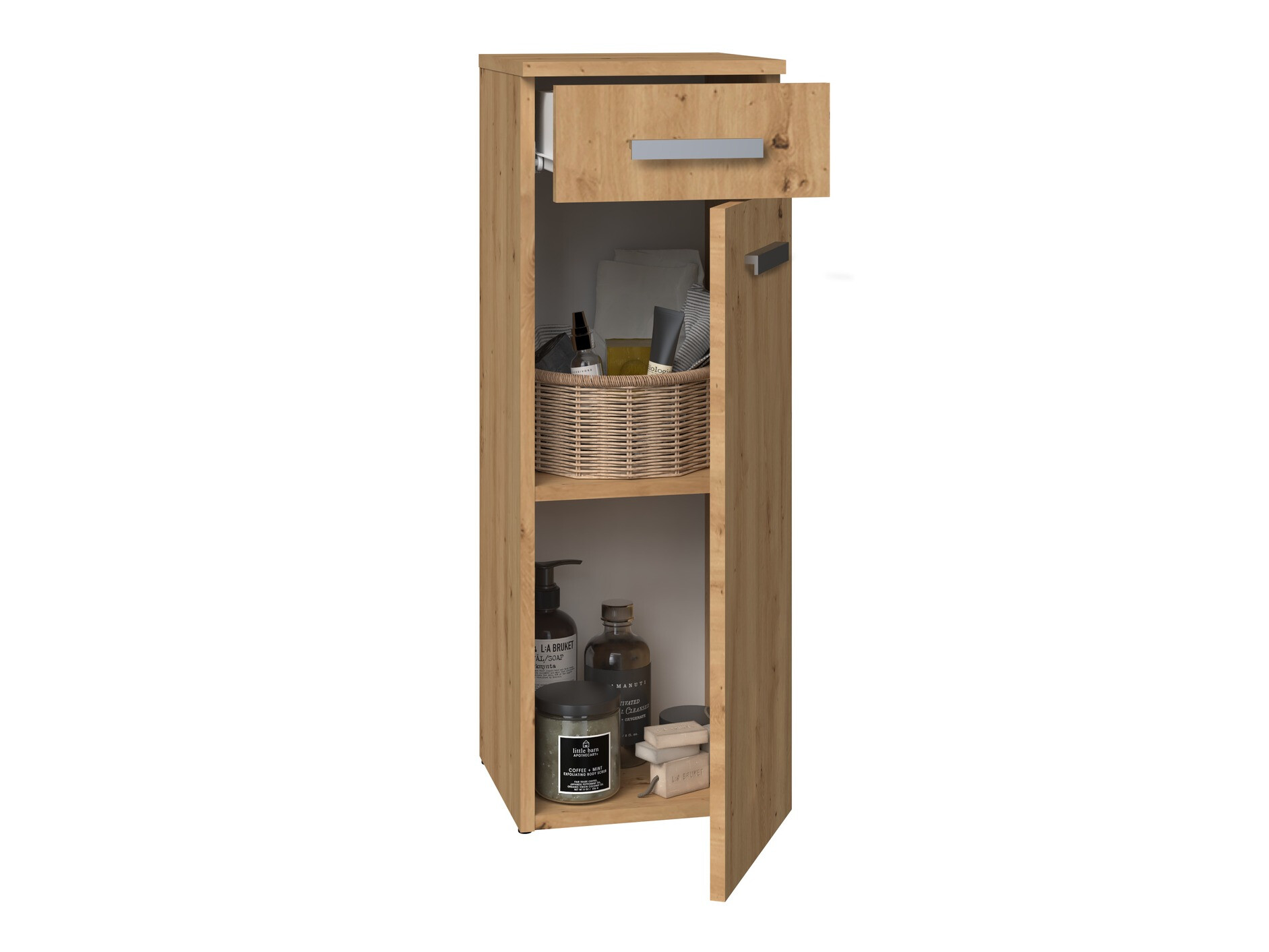 Prostostoječa Kopalniška omarica Nolmaru 109 (Artisan hrast)