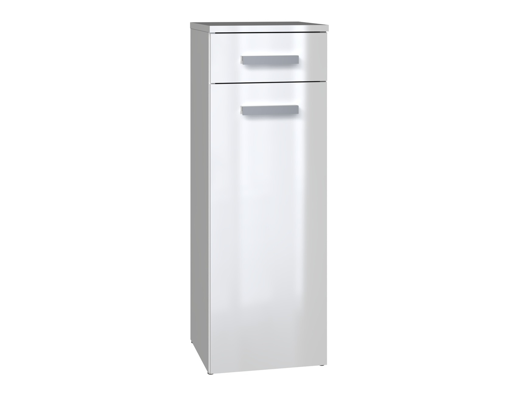 Prostostoječa Kopalniška omarica Nolmaru 109 (Bela + Sijaj bela)