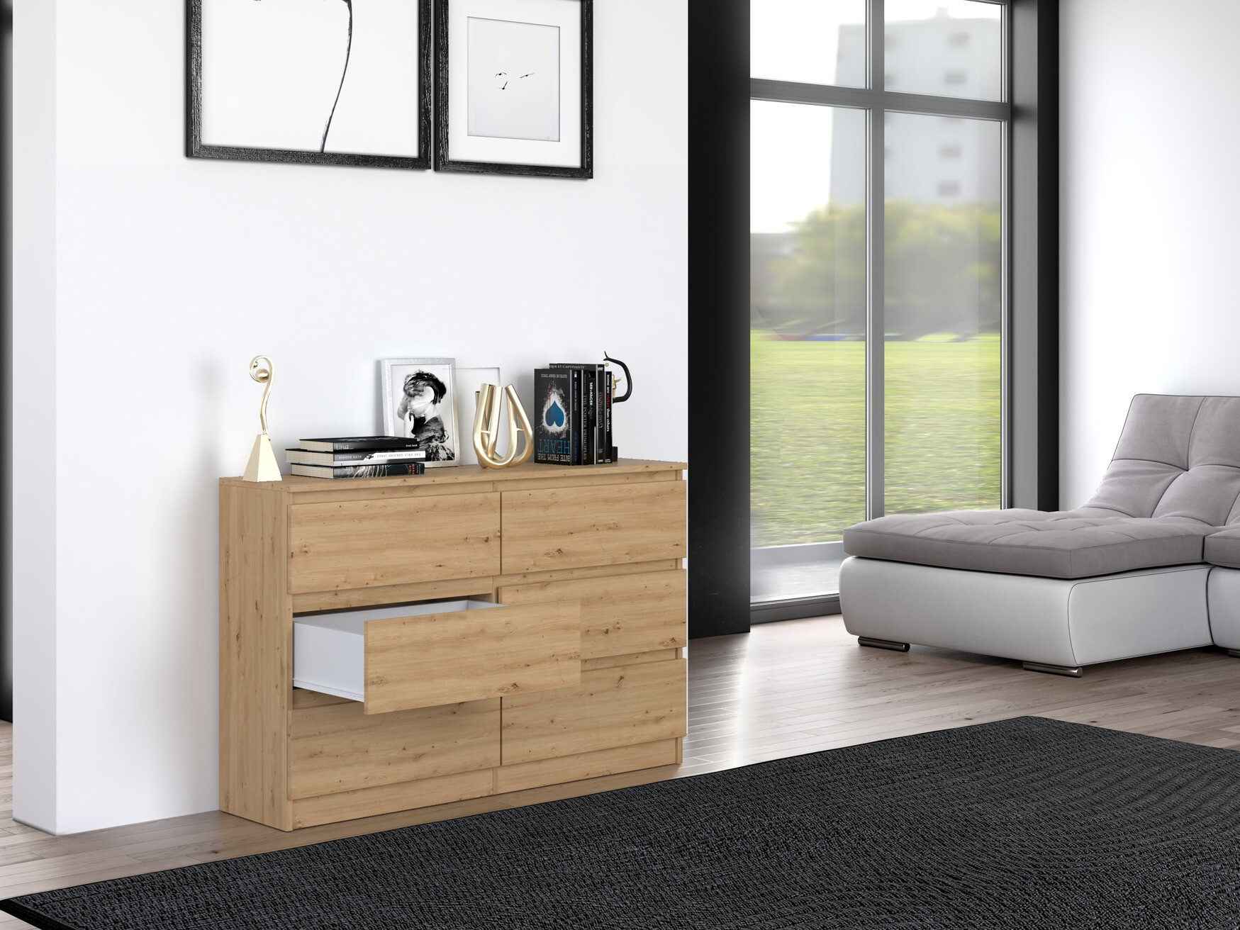 Komoda Elbvelu 103 (Artisan hrast)