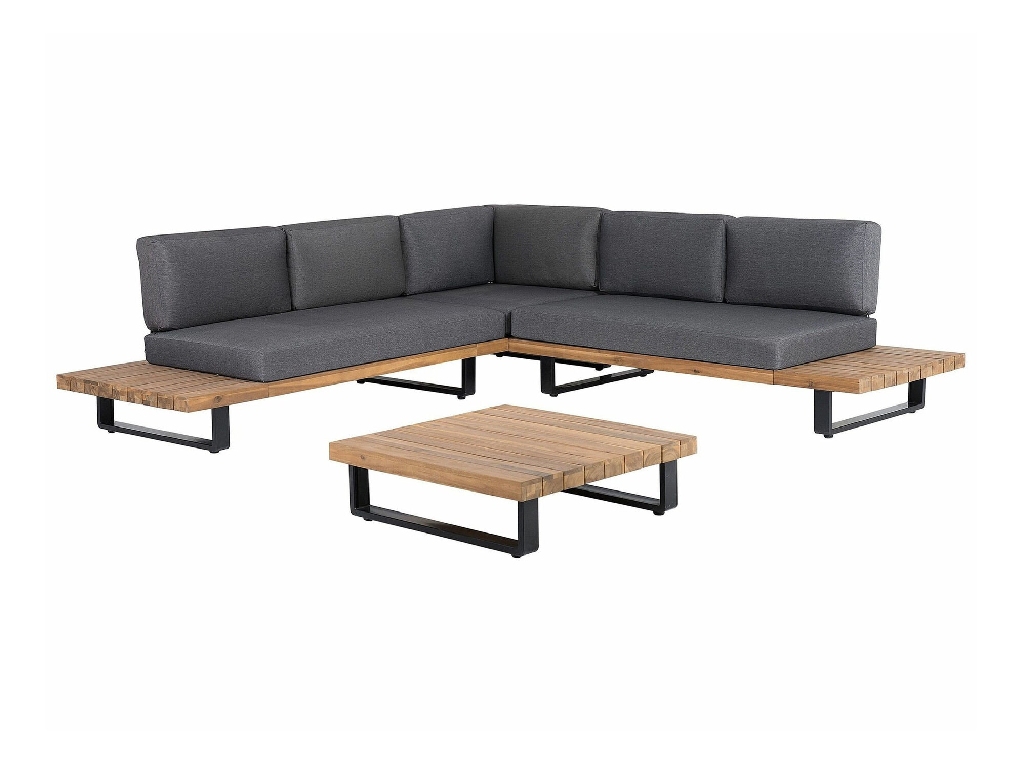 Komplet vrtnega pohištva Berwyn 1987 (Siva + Svetel les)