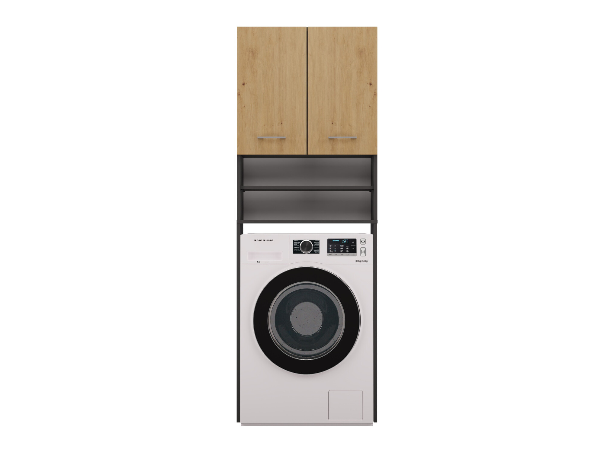 Kopalniški poličnik Balelbo 104 (Antracit + Artisan hrast)