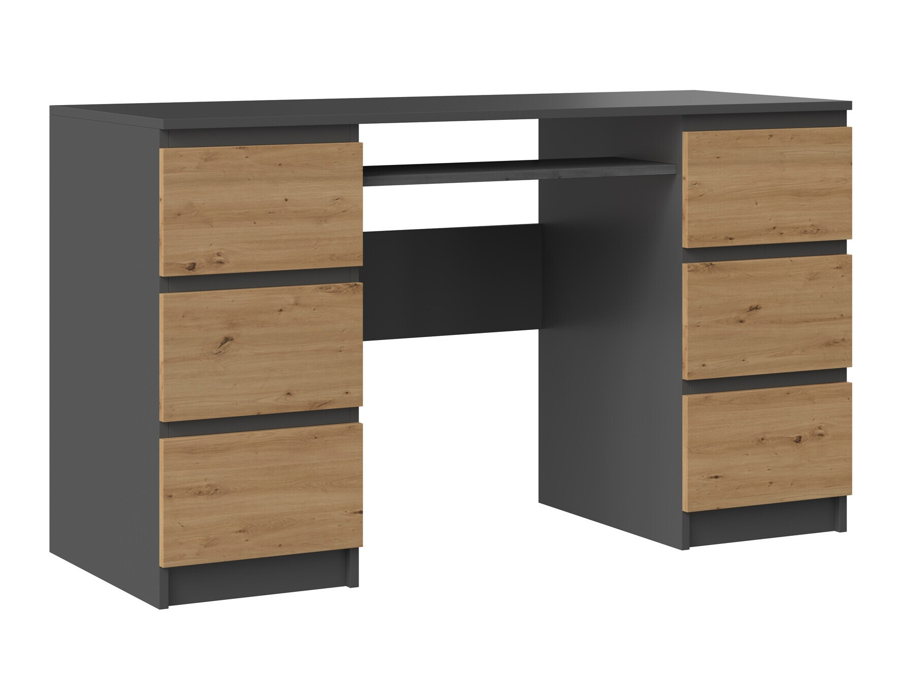 Pisalna miza Mandeville 178 (Antracit + Artisan hrast)