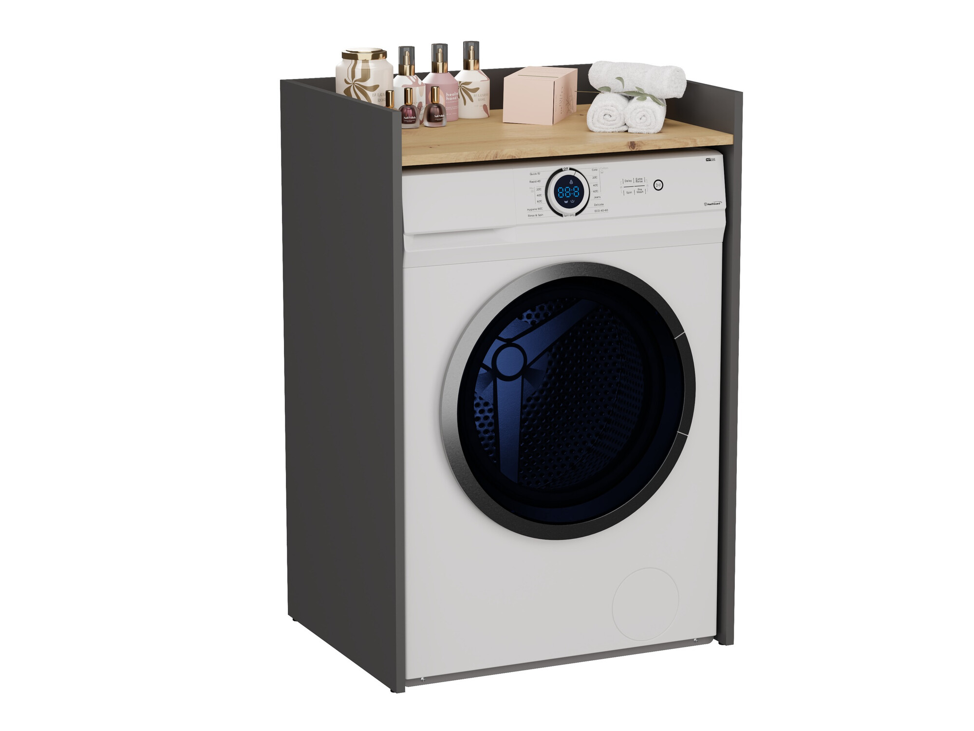 Prostostoječa Kopalniška omarica Balelbo 102 (Antracit + Artisan hrast)