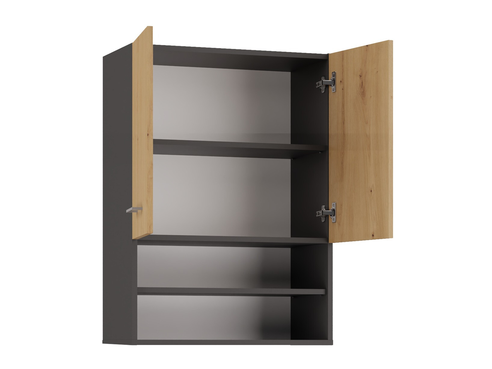 Stenska kopalniška omarica Balelbo 106 (Antracit + Artisan hrast)