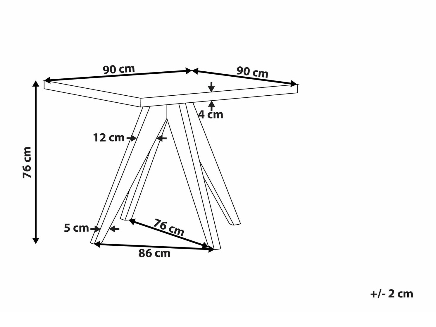 Vrtna miza Nolsoro 100