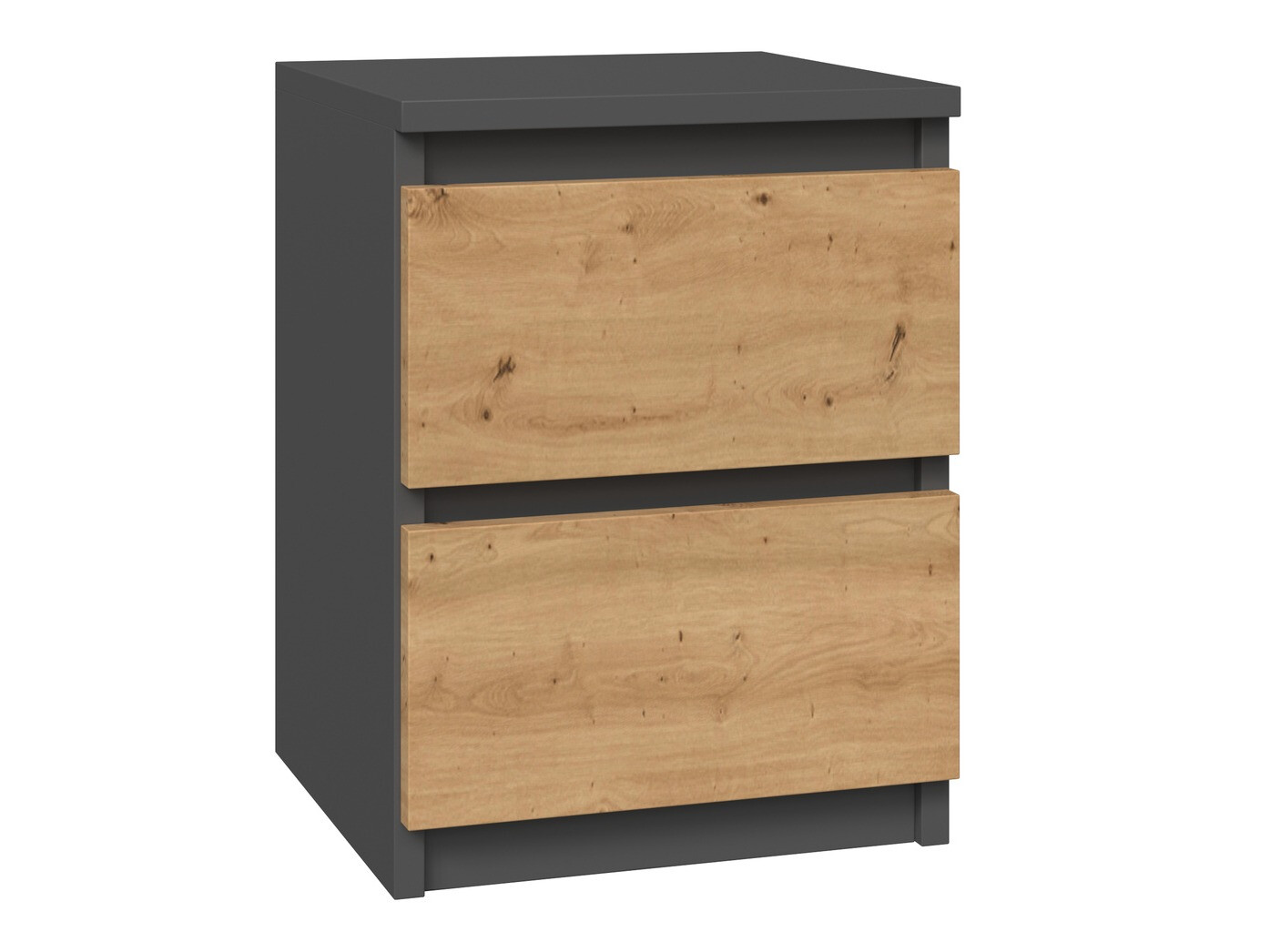 Nočna omarica Elbvelu 107 (Antracit + Artisan hrast)