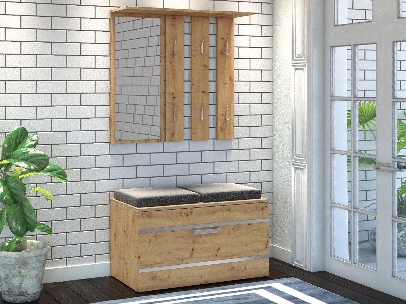 Obešalnik Mandeville 180