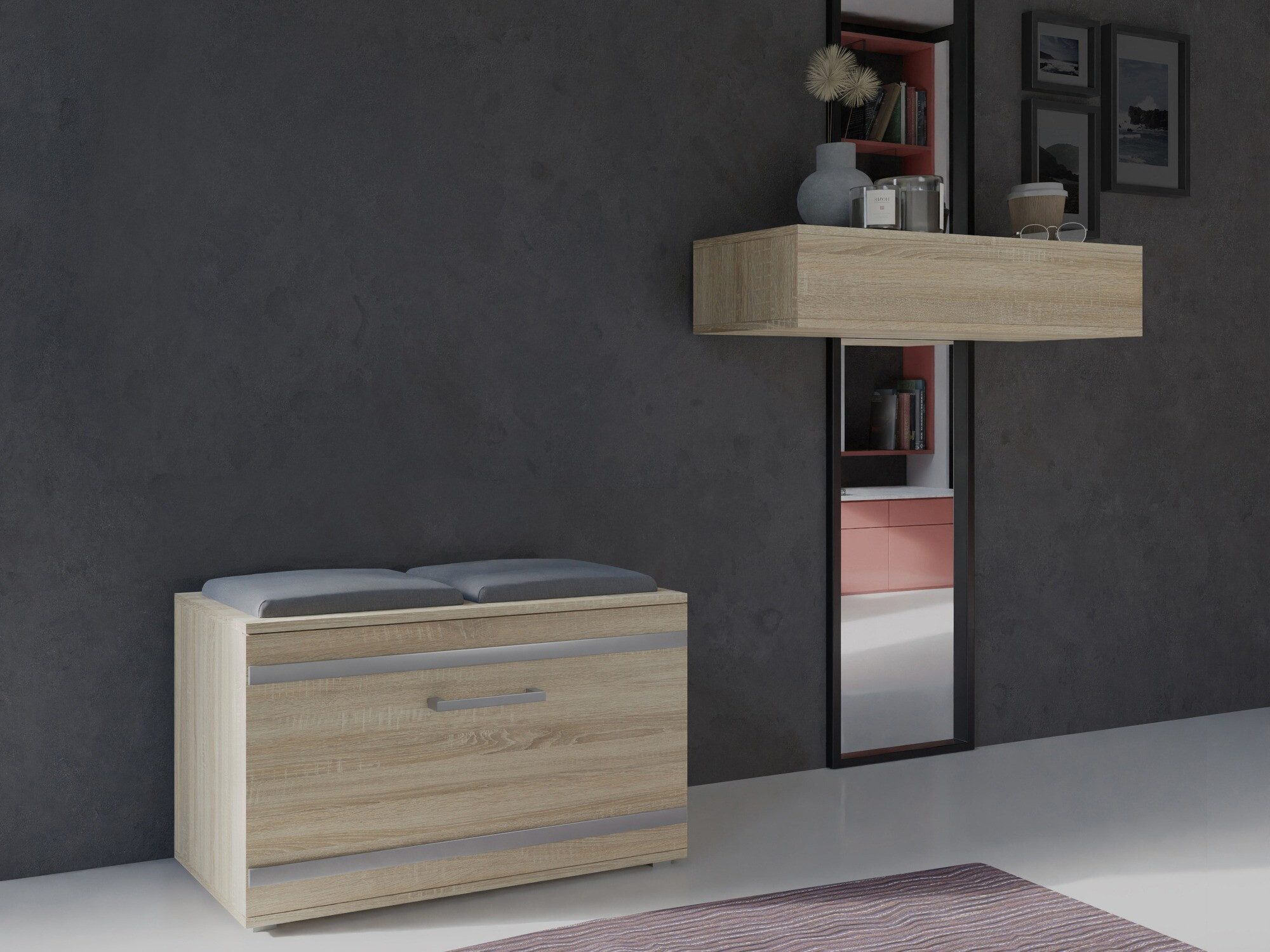 Omarica za čevlje Mandeville 179 (Sonoma hrast)