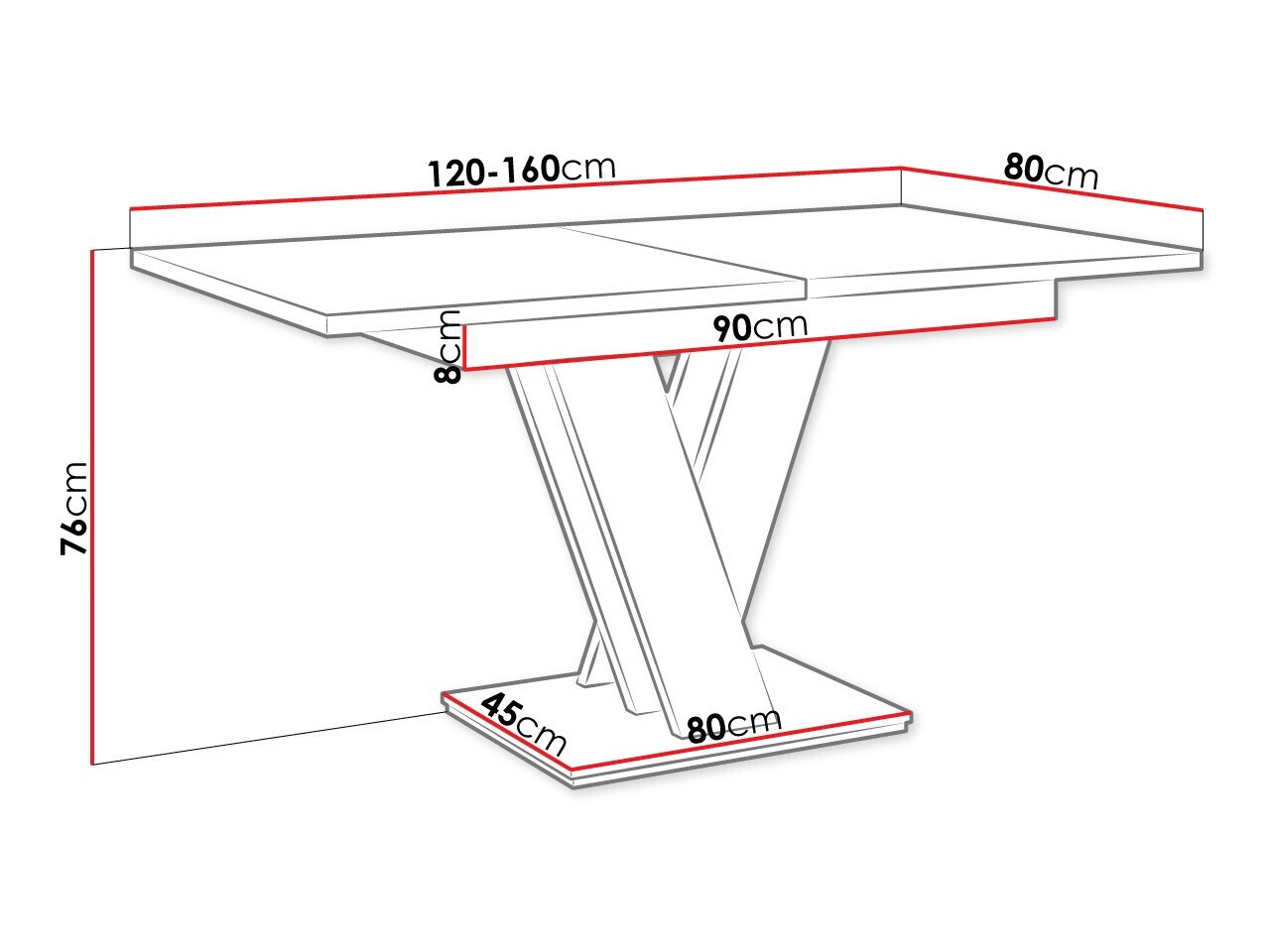 Miza Musus (Bela + Beton)