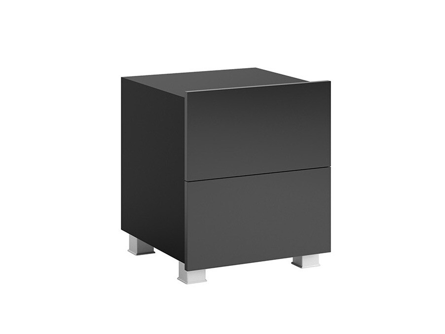 Nočna omarica Tivdalu 127 (Črna + Sijaj črna)