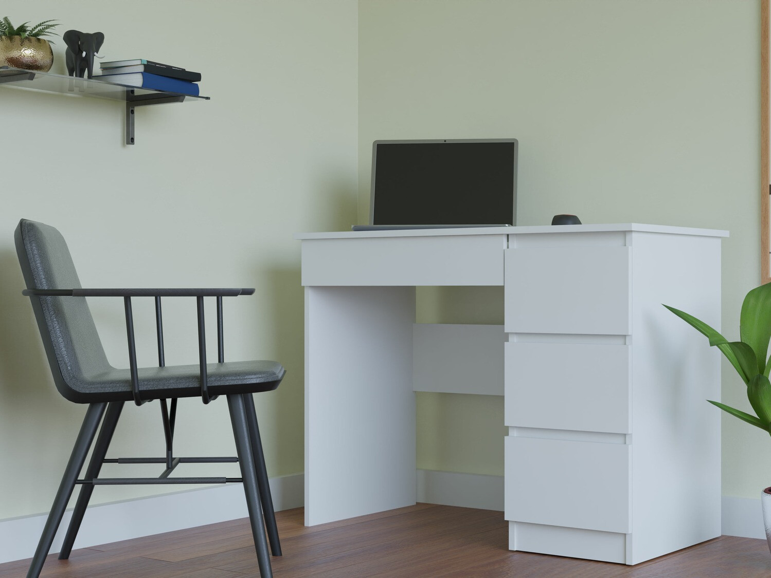 Pisalna miza Elbvelu 108 (Bela)