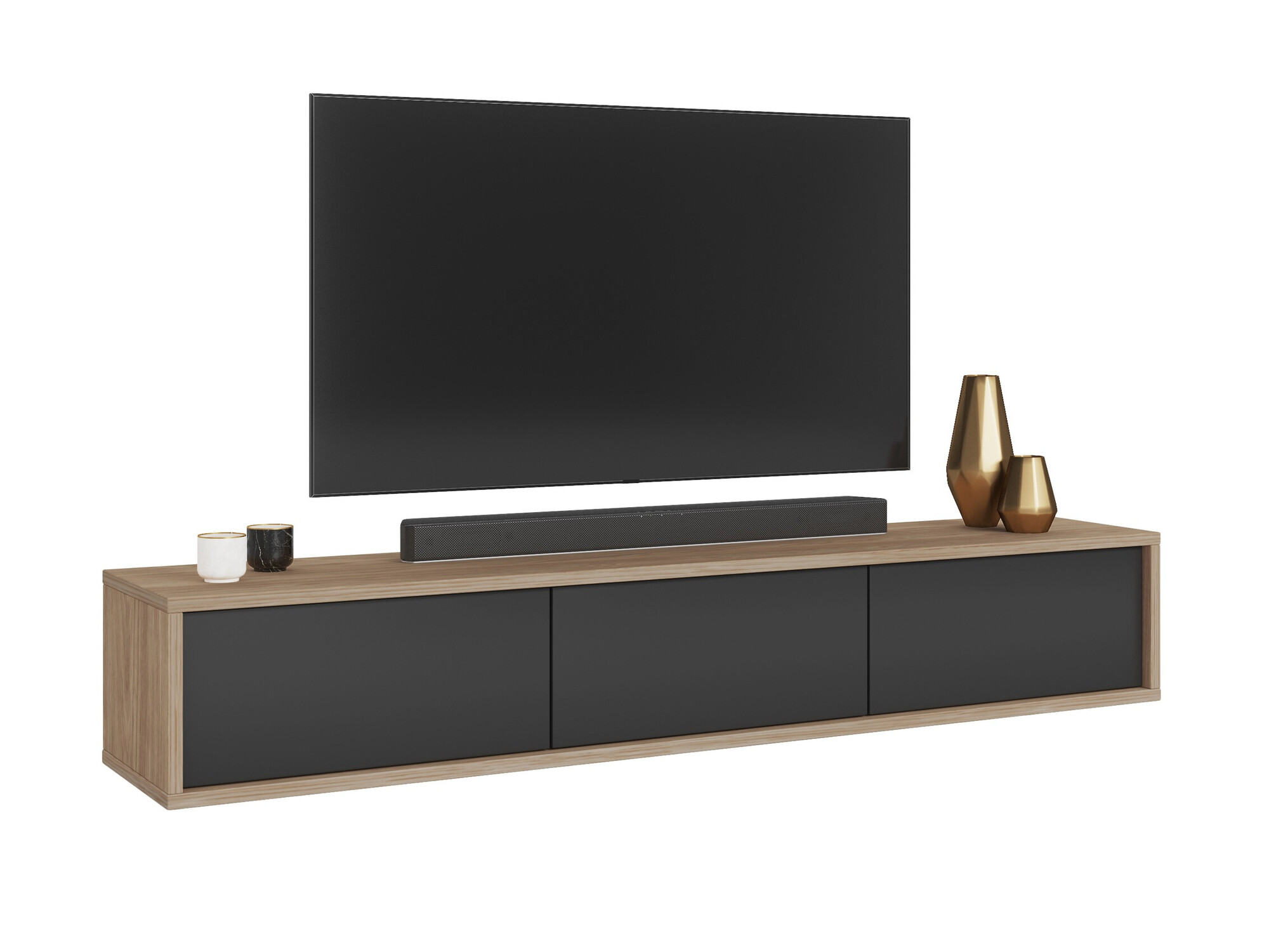 TV-omarica Austin 324 (Hrast + Antracit)