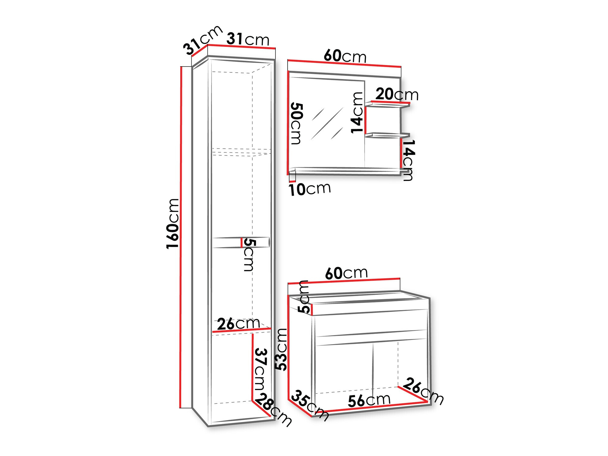 Kopalniški komplet Sarasota 168 (Matera siva + Kostanj)