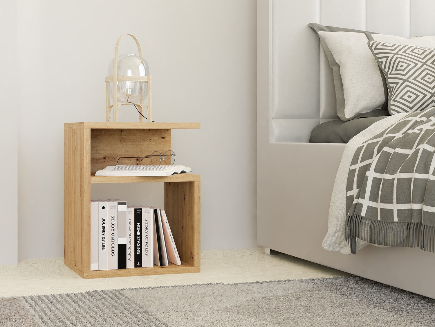 Nočna omarica Mandeville 202 (Artisan hrast)