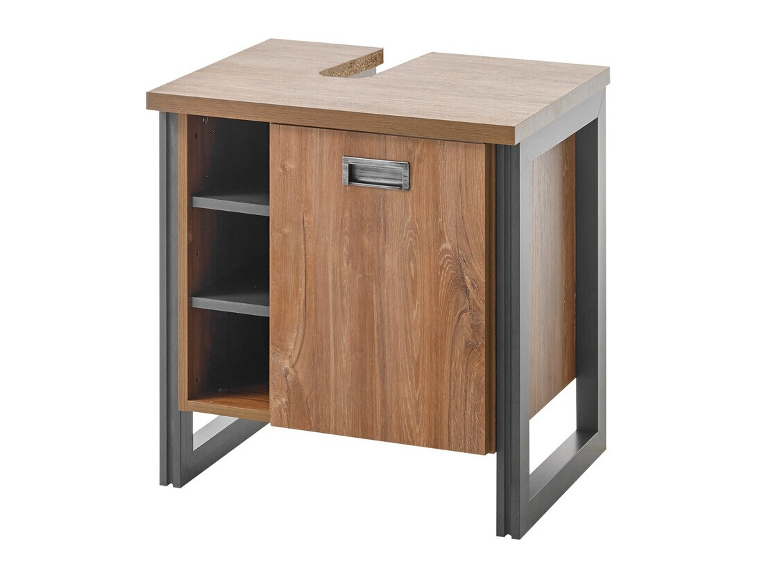 Prostostoječa kopalniška omarica za umivalnik Virmeli 138