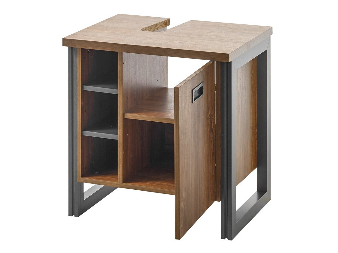 Prostostoječa kopalniška omarica za umivalnik Virmeli 138