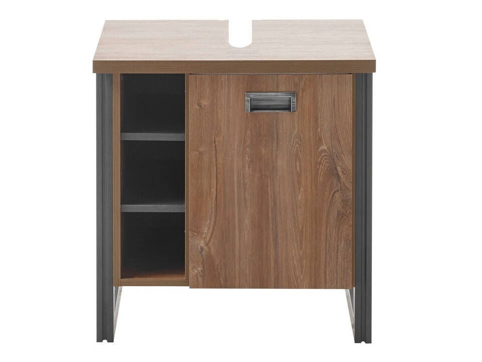 Prostostoječa kopalniška omarica za umivalnik Virmeli 138