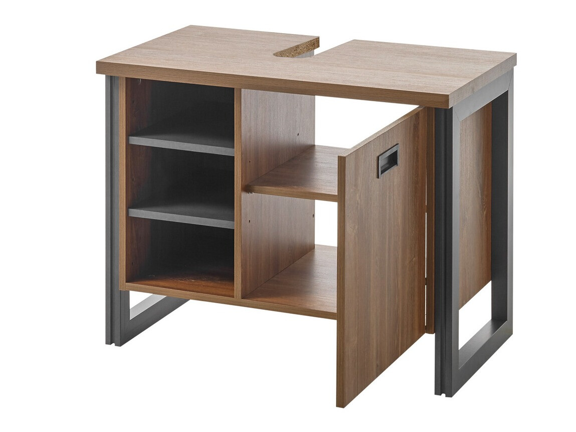 Prostostoječa kopalniška omarica za umivalnik Virmeli 139