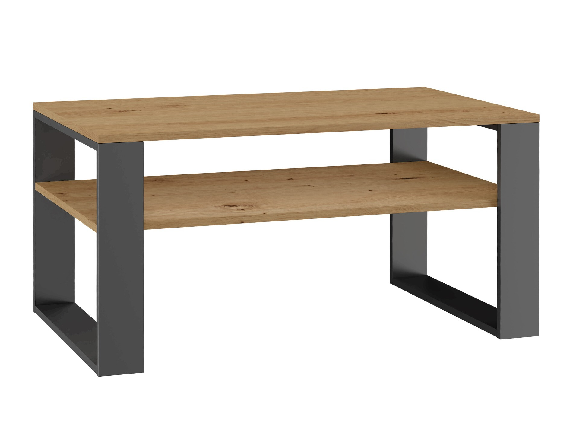 Klubska mizica Mandeville 208 (Artisan hrast + Antracit)