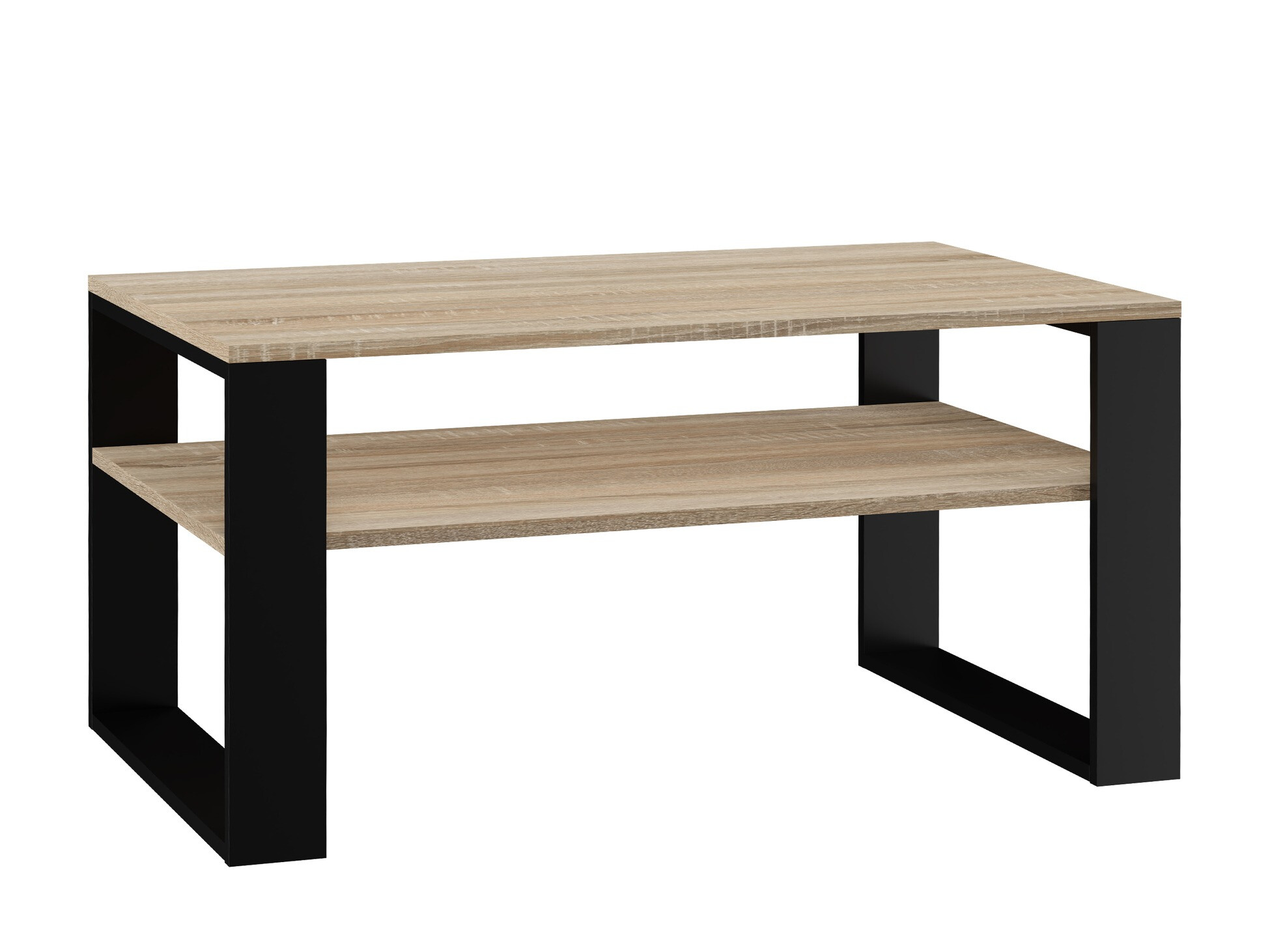 Klubska mizica Mandeville 208 (Sonoma hrast + Črna)