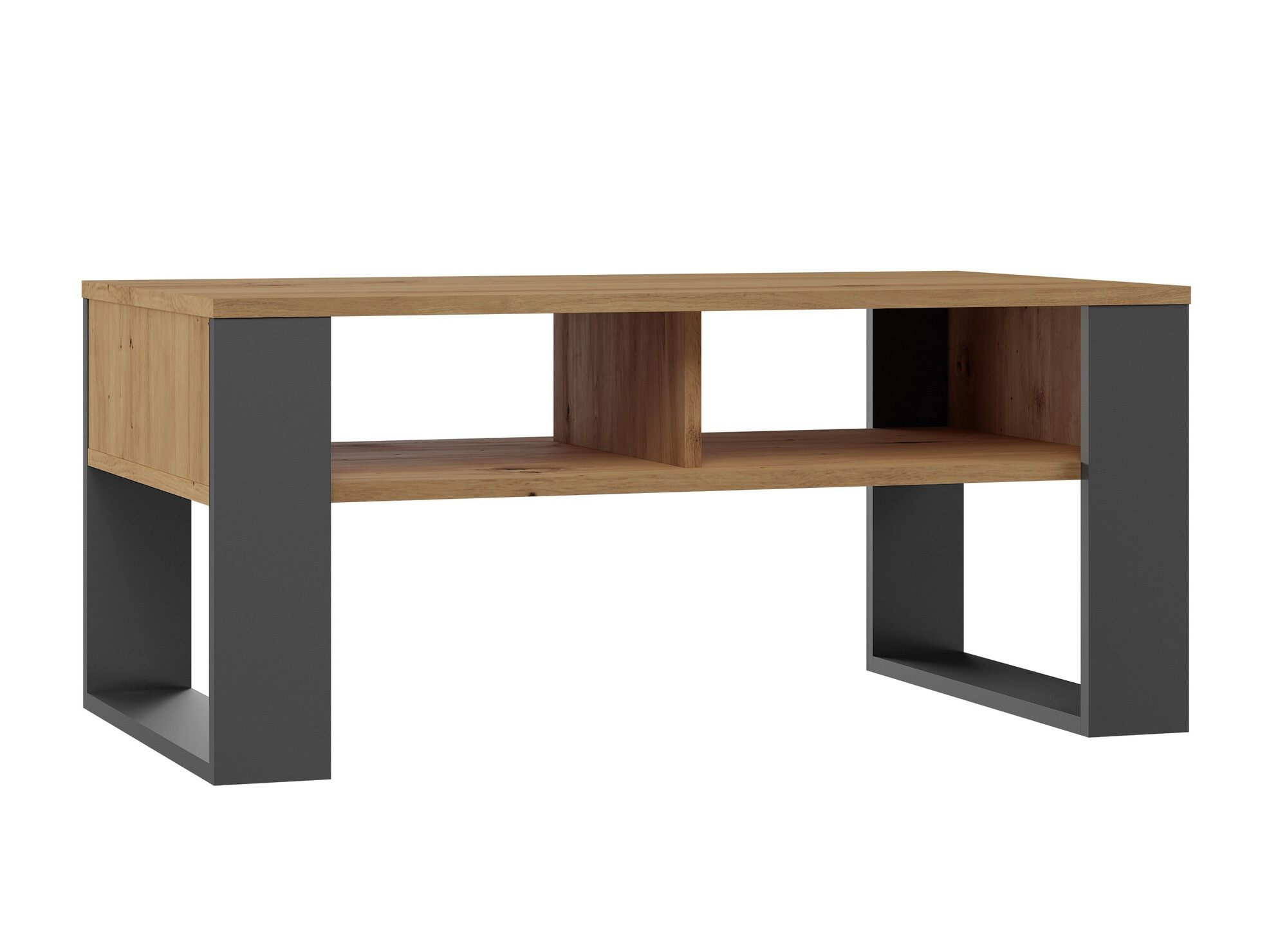 Klubska mizica Mandeville 209 (Artisan hrast + Antracit)