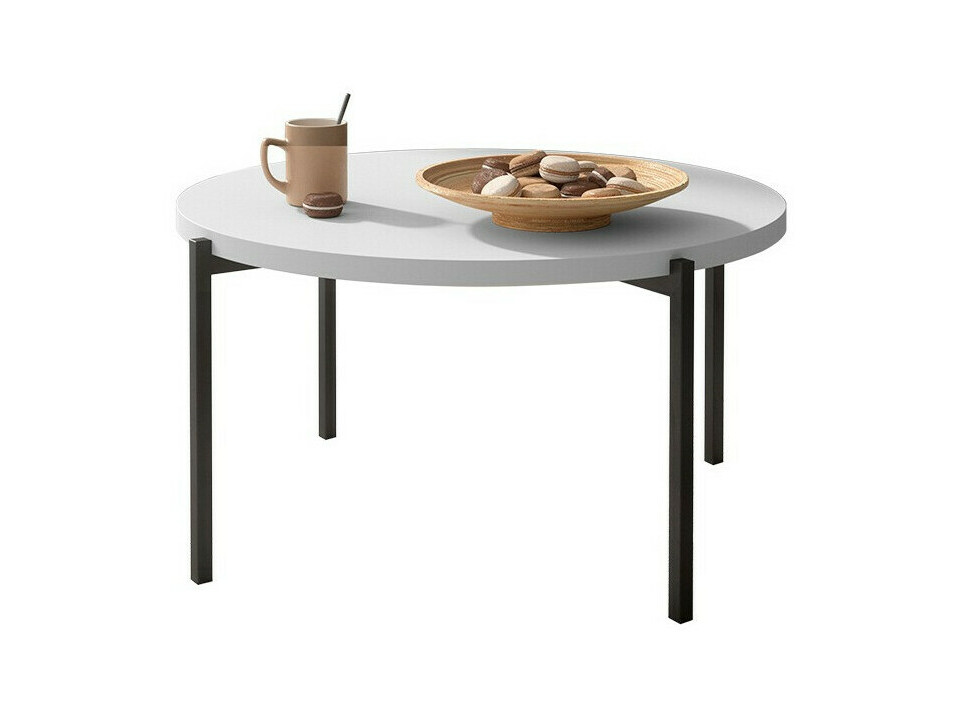 Klubska mizica Providence 176 (Bela + Črna)