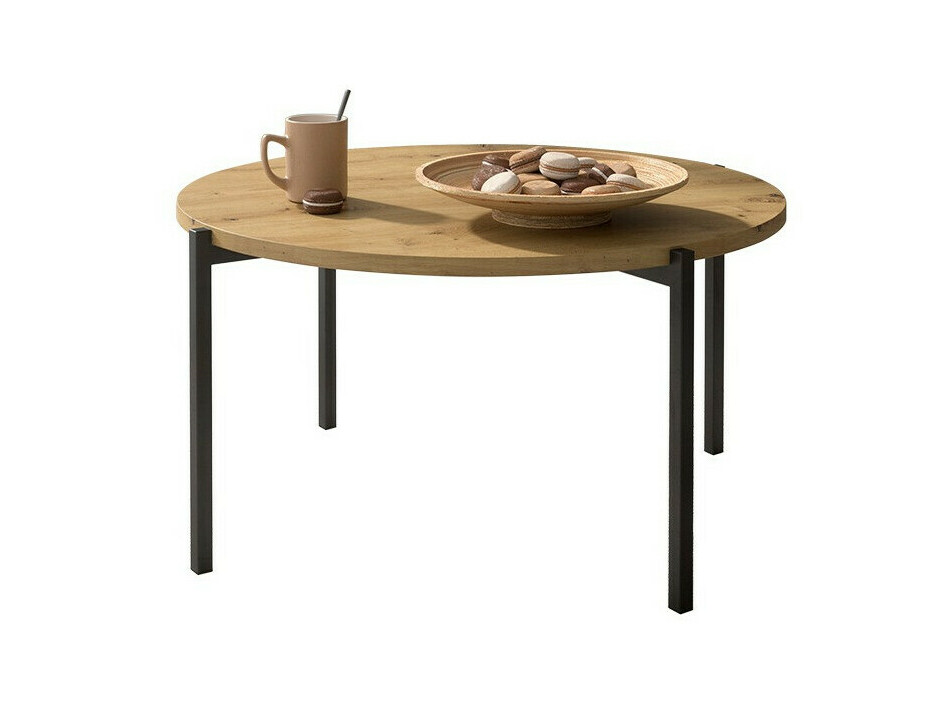 Klubska mizica Providence 180 (Artisan hrast + Črna)