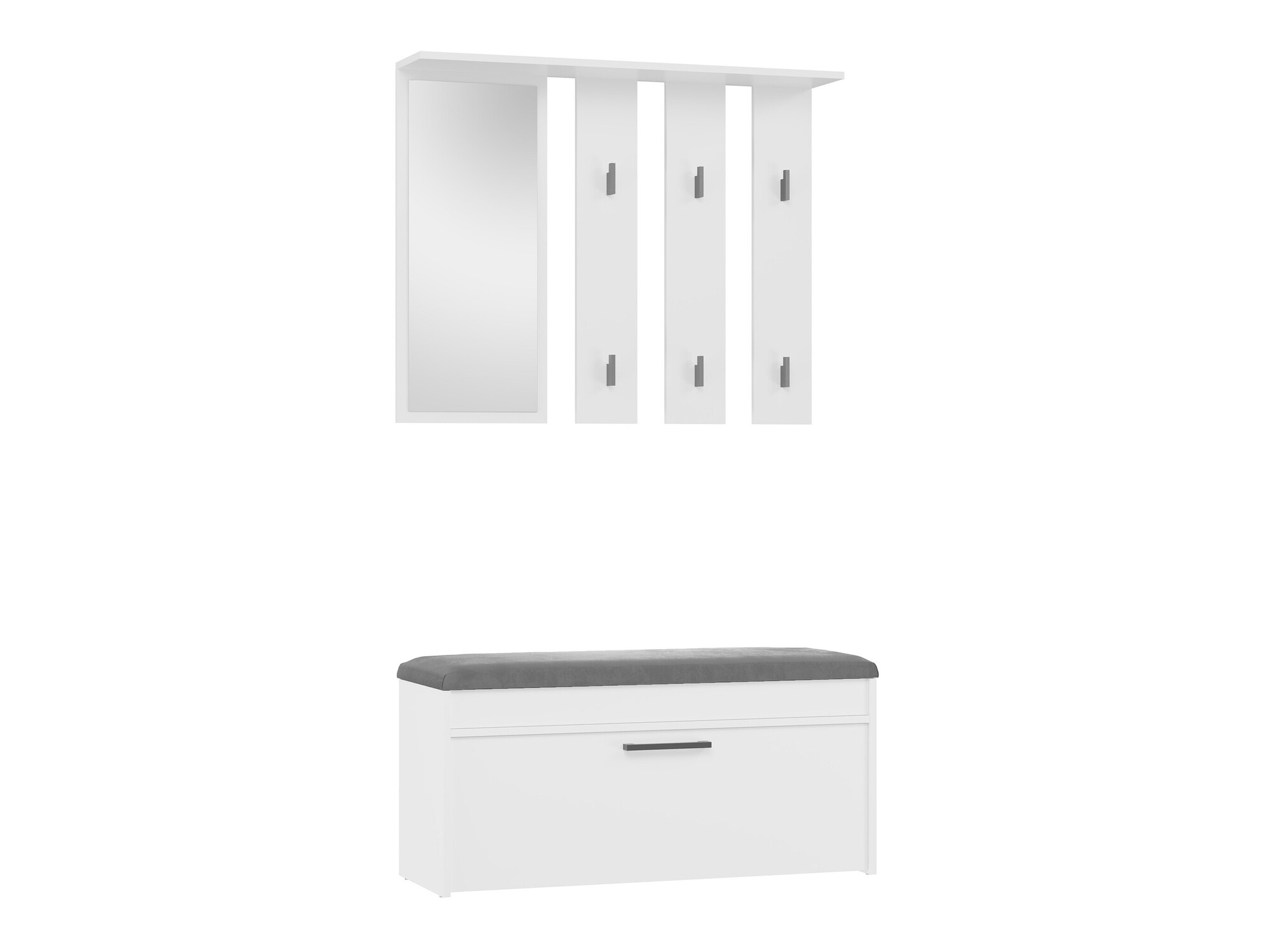 Komplet za predsobo Mandeville 218 (Bela)