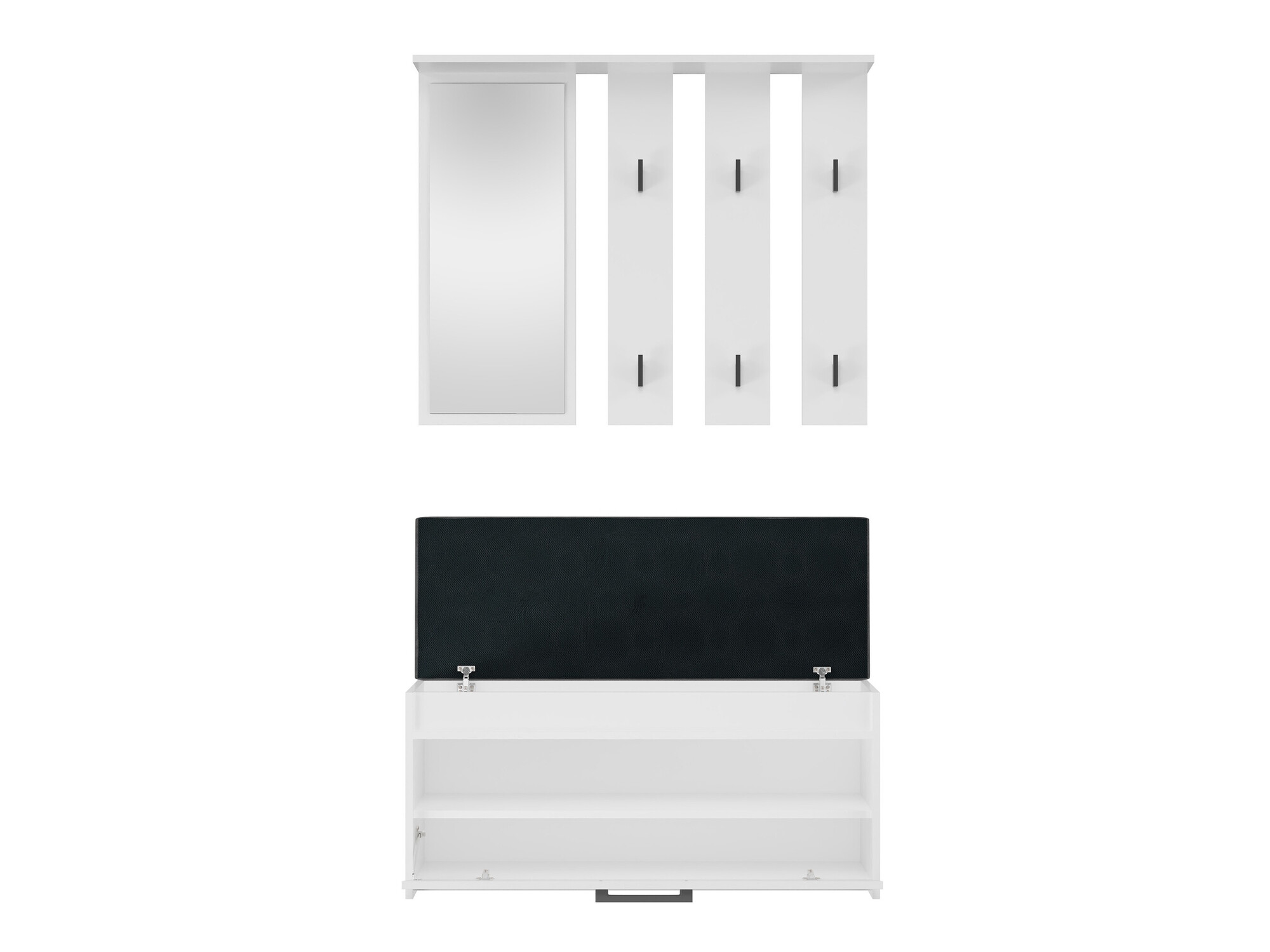 Komplet za predsobo Mandeville 218 (Bela)