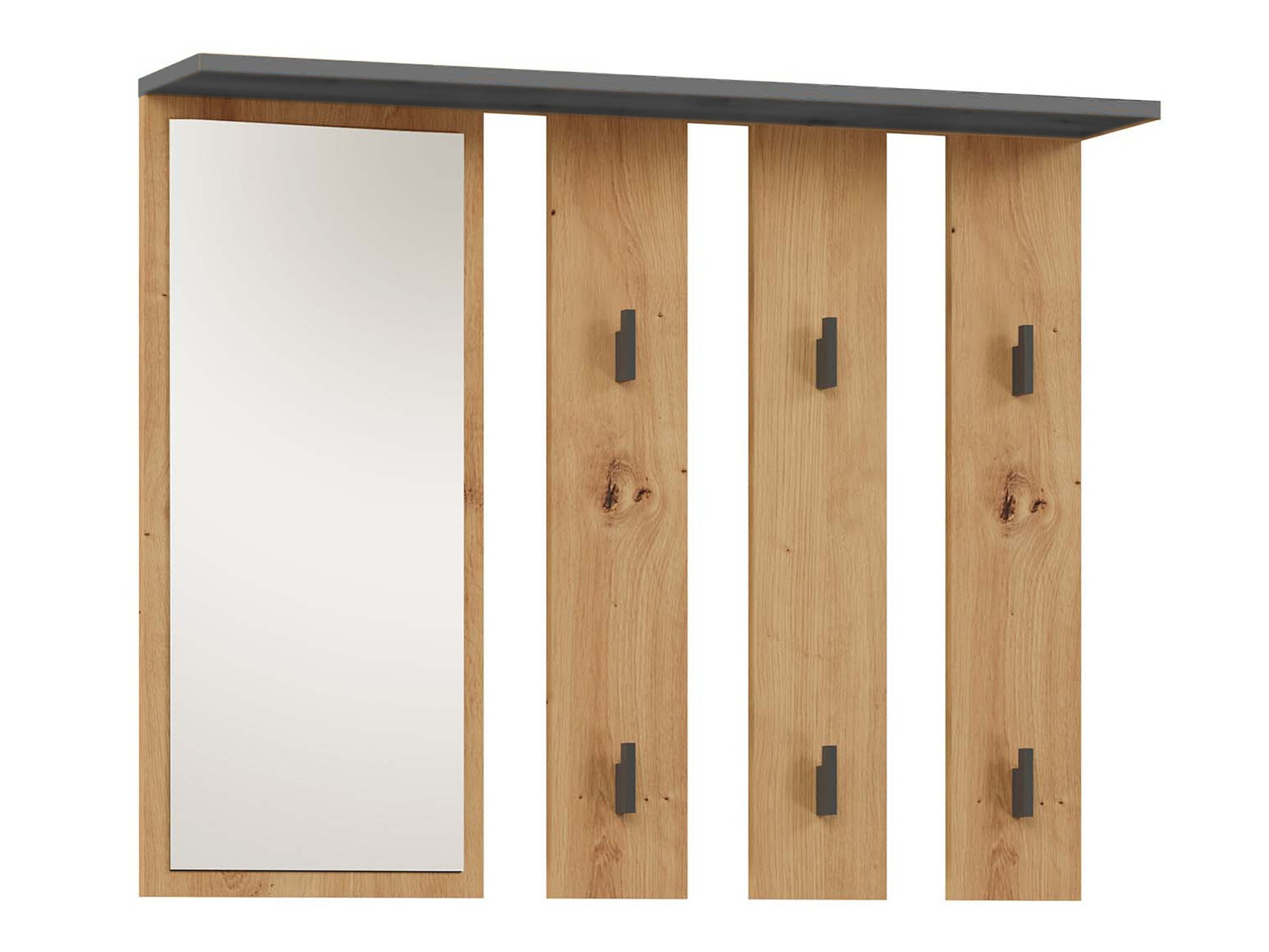 Obešalnik Mandeville 210 (Antracit + Artisan hrast)