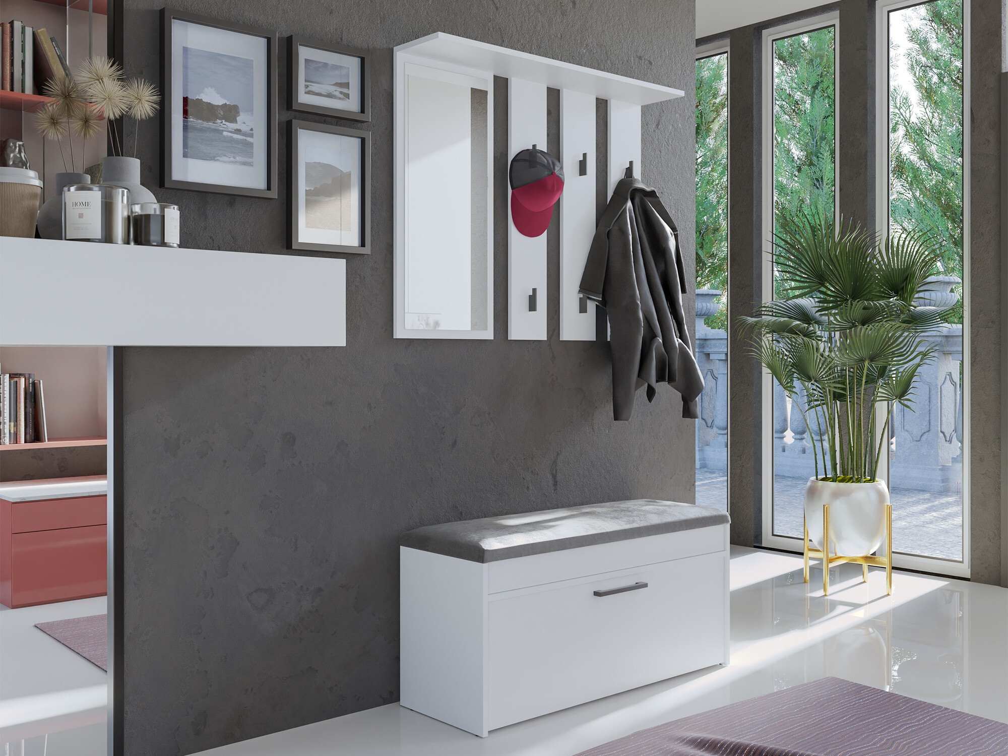 Omarica za čevlje Mandeville 216 (Bela)