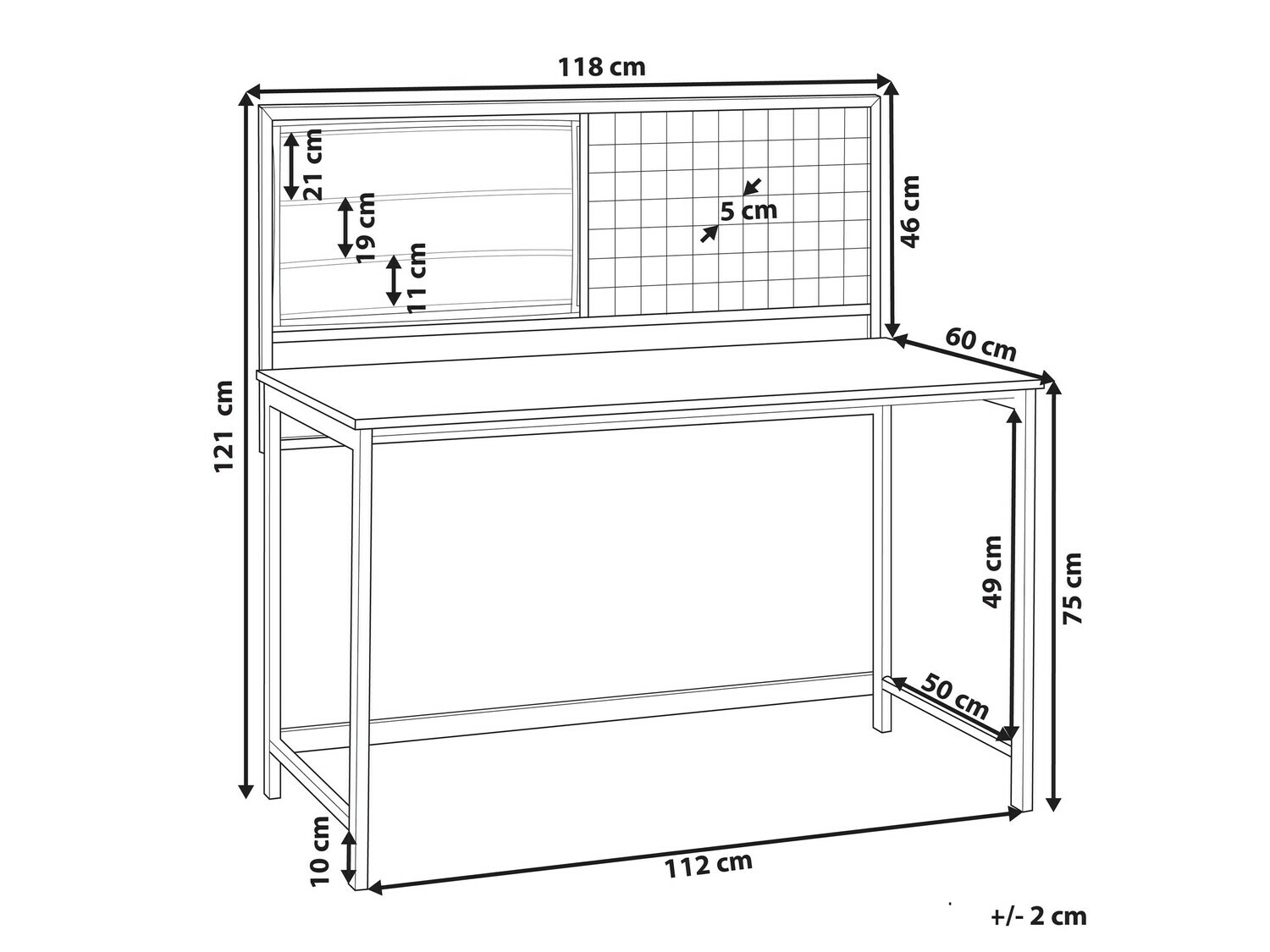 Pisalna miza Berwyn 326