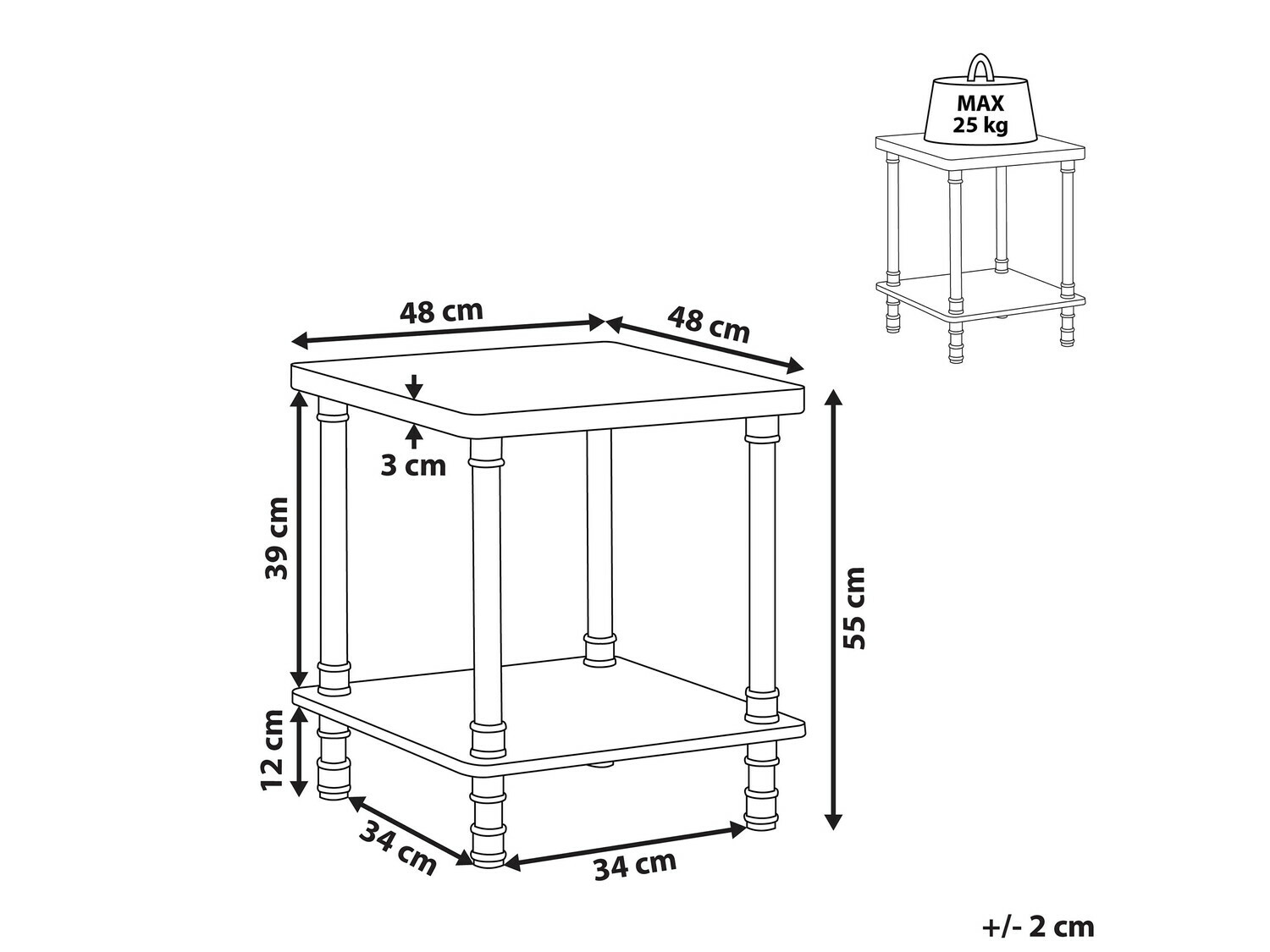 Stranska mizica Berwyn 350
