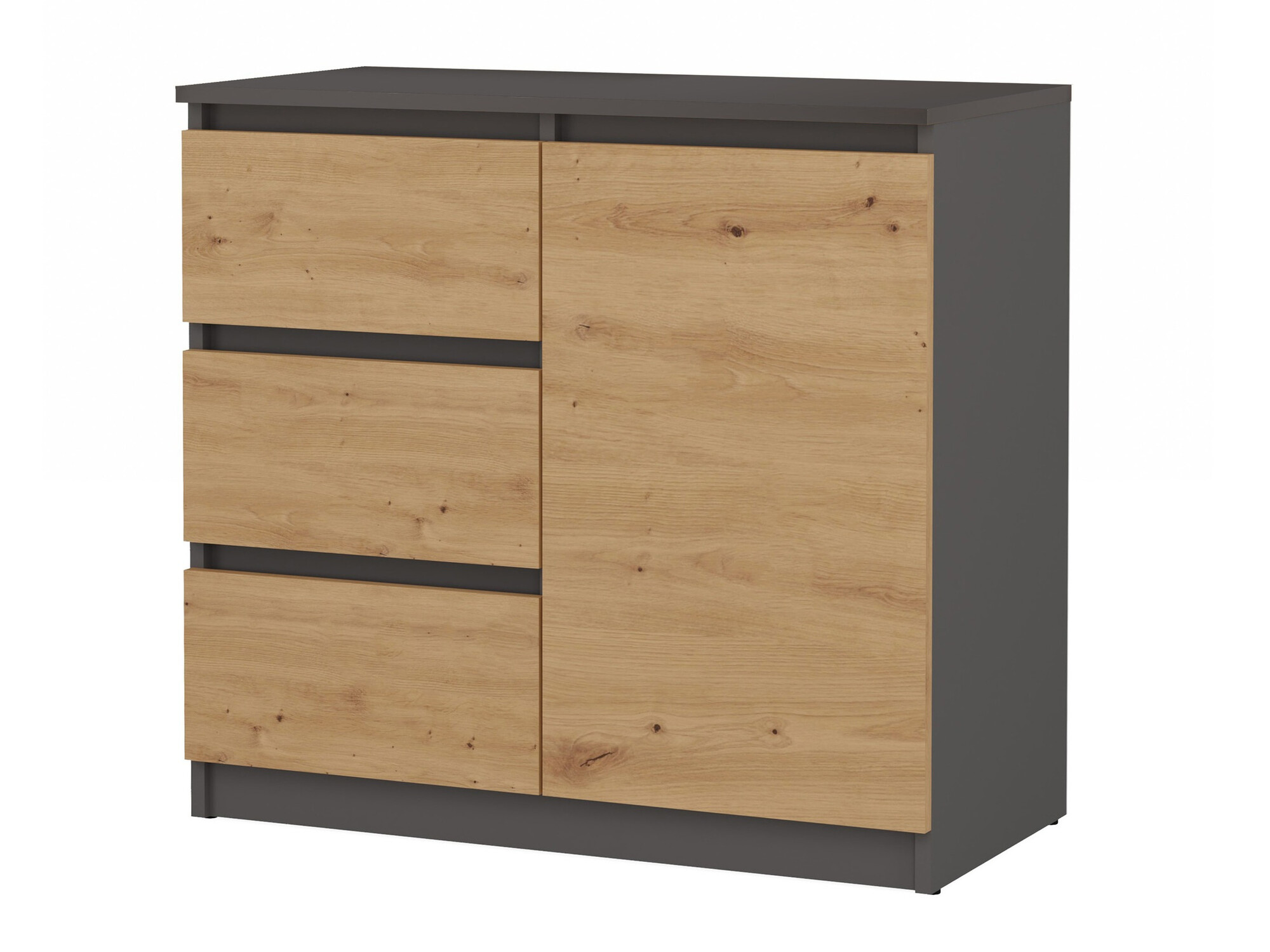 Komoda Elbvelu 110 (Antracit + Artisan hrast)