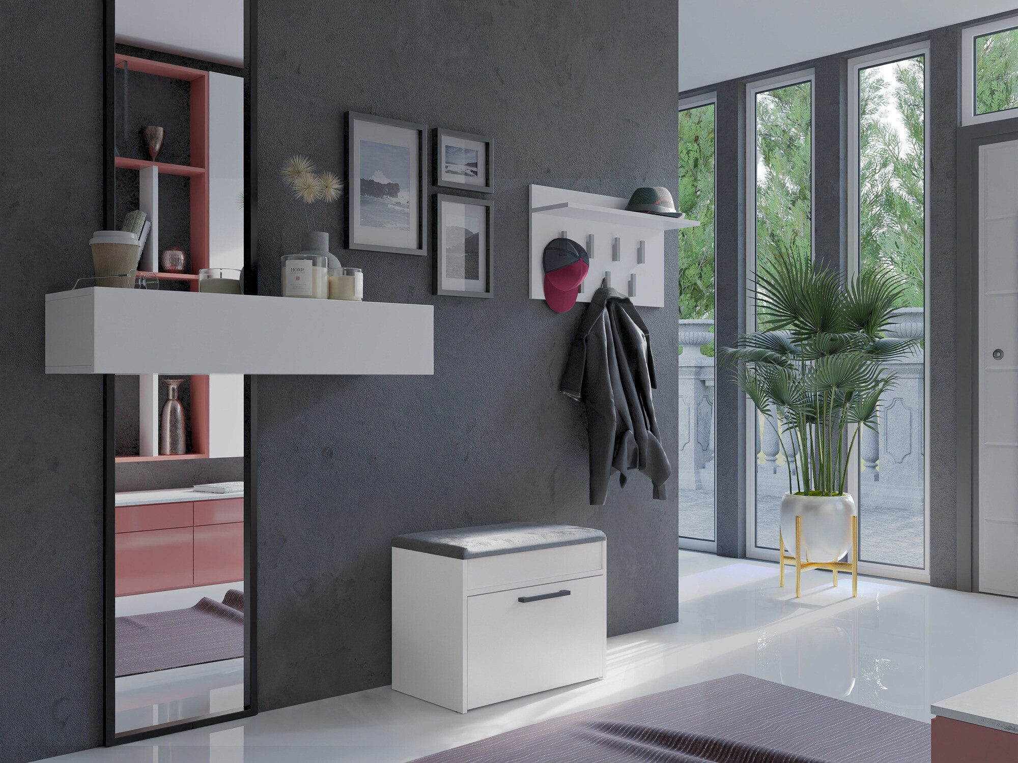 Omarica za čevlje Mandeville 219 (Bela)