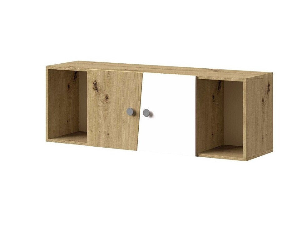 Stenska omarica Almira 112 (Artisan hrast + Bela + Siva)