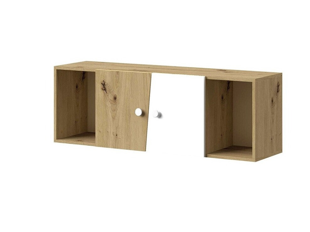 Stenska omarica Almira 112 (Artisan hrast + Bela)