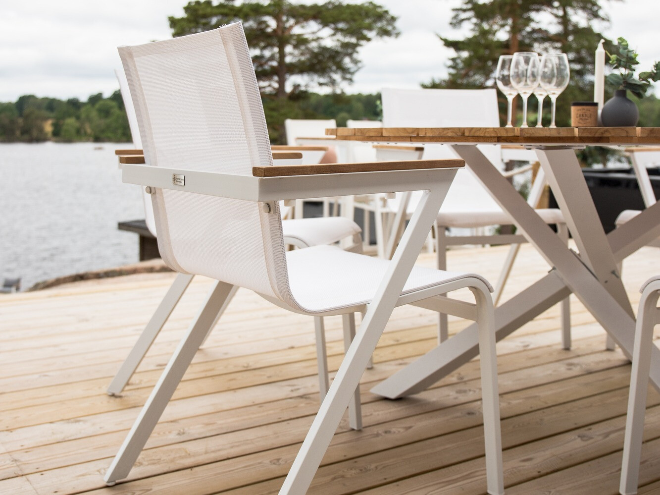 Vrtni stol Dallas 679 (Bela)